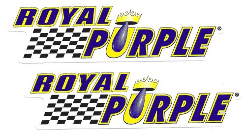 2 royal purple oil racing decals sticker new 7&#034; size vinyl