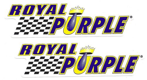 2 royal purple oil racing decals sticker new 7" size vinyl