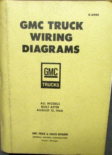 1969 gmc dealer electrical wiring diagram service manual all truck models