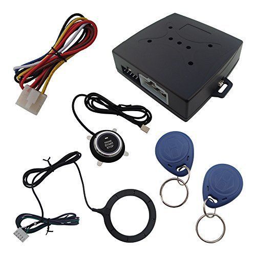 Guarder car rfid alarm with engine start stop push button and 2 transponders