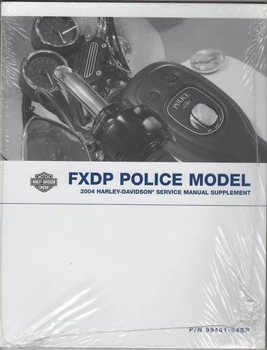 2004 harley davidson fxdp police models service manual