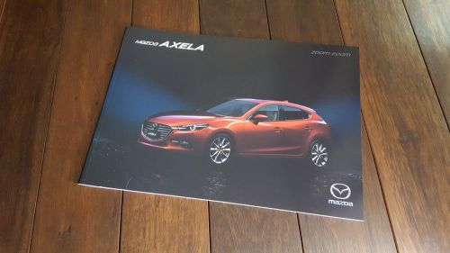 2016 mazda mazda3 axela brochure catalog prospekt japanese