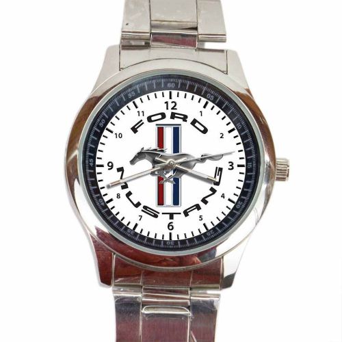 Watch mustang logo emblem custom high quality men metal watch new nice give