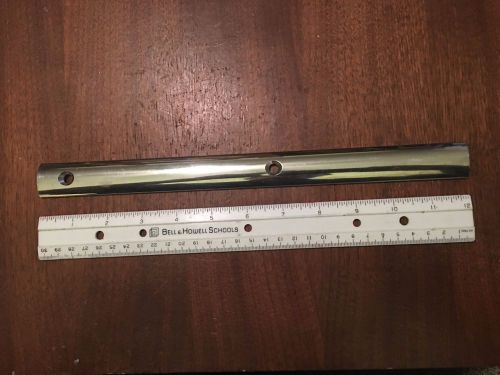 Polished stainless steel 12" x 1" inch chrome boat deck trim bracket brace