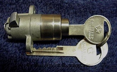 Nos glove lock with pentastar keys mopar dodge charger b body 68 69 1969
