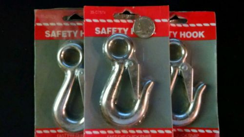 3 pack of safety hook fast eye quick snap