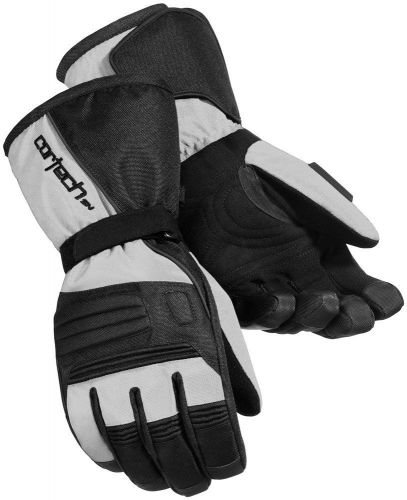 Cortech journey 2.1 snow snowmobile gloves (silver/black) xs (x-small)