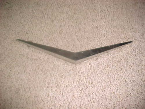 1956 chevy passenger car v8 original hood  chrome molding trim