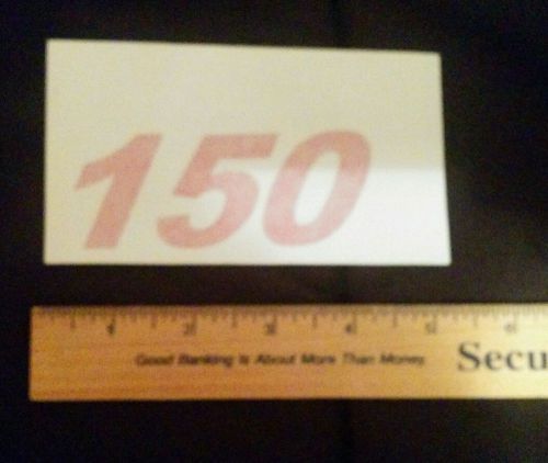 150 hp horsepower mercury outboard motor decal marine