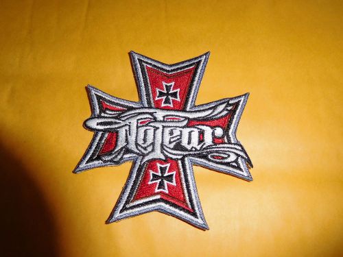 No fear cross patch machine embroidered