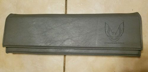 Oem 1982-92 pontiac firebird trans am formula grey dashboard map pouch glove box