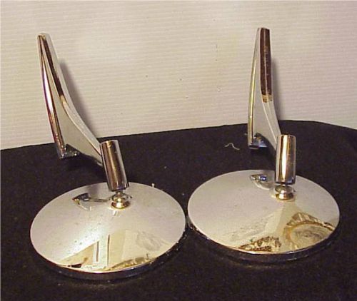 Pair of vintage aftermarket crome sideview mirrors