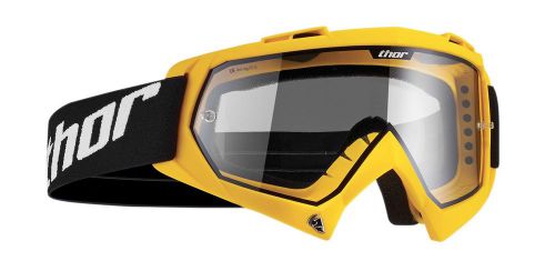 2017 thor mx yellow black clear enemy solid offroad goggle dirt bike anti fog en