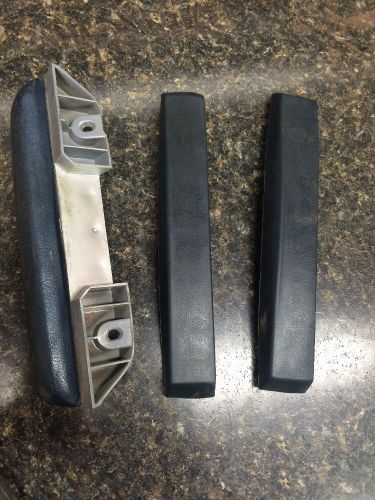 1965 mustang door arm rest pad - blue