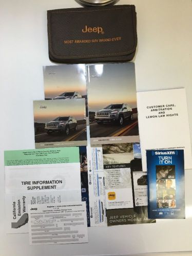 2016 jeep cherokee owners manual users guide -free same day shipping! #0413