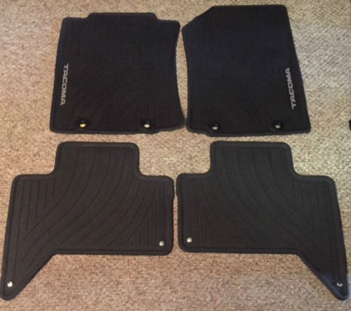 12 13 14 toyota tacoma all weather floor mat set oem pt908-35122-20 double cab