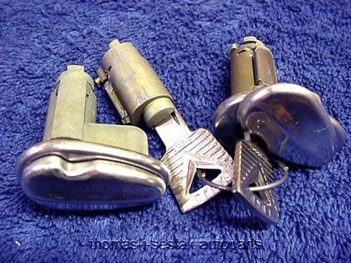 New ford fairlane &amp; crown vic door &amp; ignition lock set with keys 1955 - 1956