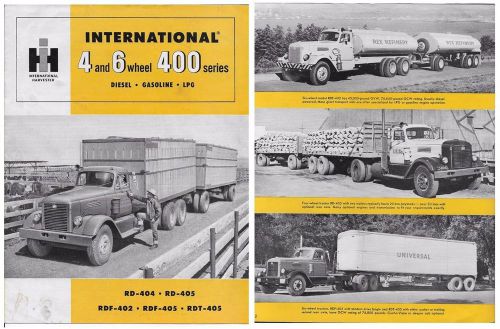 1956 international truck 8 page brochure rd404 rd405 rdf402