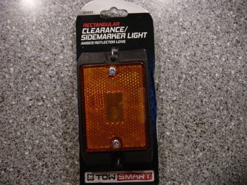 Smart tow trailer sealed 4&#034; rectangular amber sidemarker light 2403