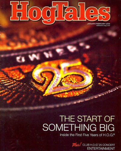 2008 jan/feb harley hog tales magazine -avoiding critters-oregon-hog 1983 to 87