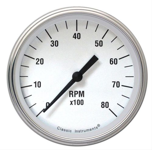 Classic instruments white hot series tachometer wh80slc