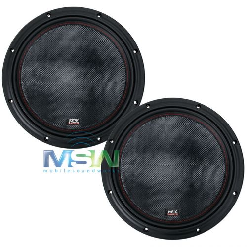 (2) mtx 7512-22 12&#034; 75-series dual 2-ohm car audio stereo subs subwoofers *pair*