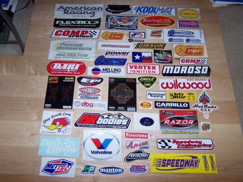 Lot of over 100 mixed  size performance company  stickers