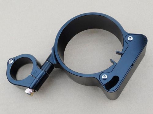 39mm/16" side mount speedo relocation bracket harley sportster xl black anodized