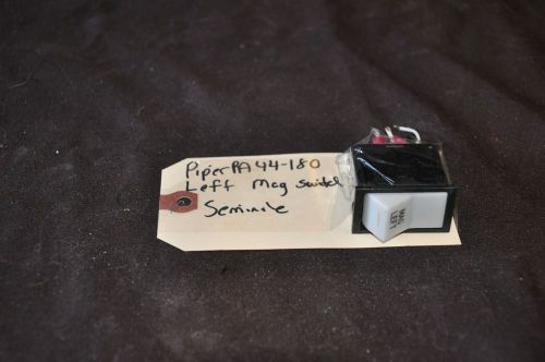 Piper seminole left mag switch , late model pa44-180 lighted white l magneto