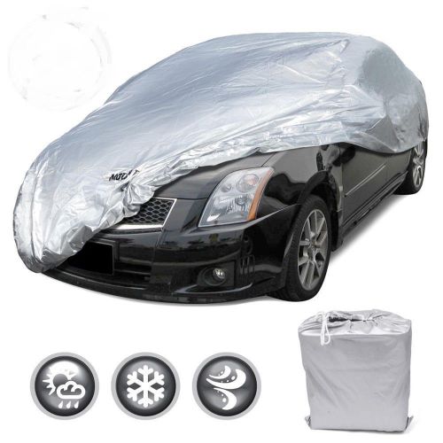 Motortrend all season weatherwear car cover small snow, water-resistant no box