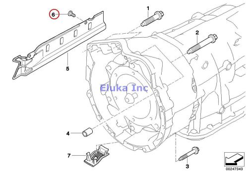 Bmw genuine fuel feed supply suspension hexagon screw with flange m8x16mm e70 e7