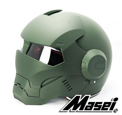 Military green masei 610 atomic-man motorcycle bike soldier us helmet