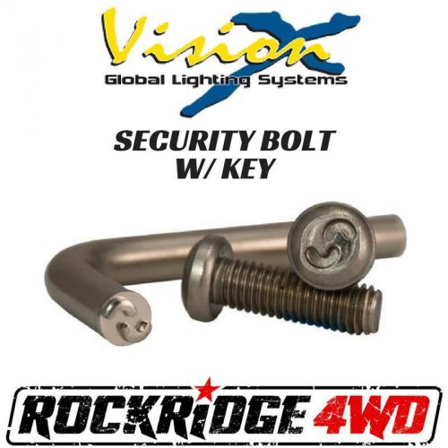 Vision x security locking bolt size 6x15 with key for led mounting brackets