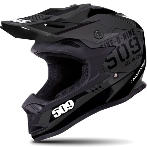 509 altitude snow snowmobile helmet - stamp matte finsh - black - 509-hel-ast-__