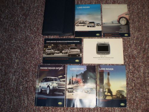 2008 land rover range sport suv owners manual books nav &amp; rear entert guide case