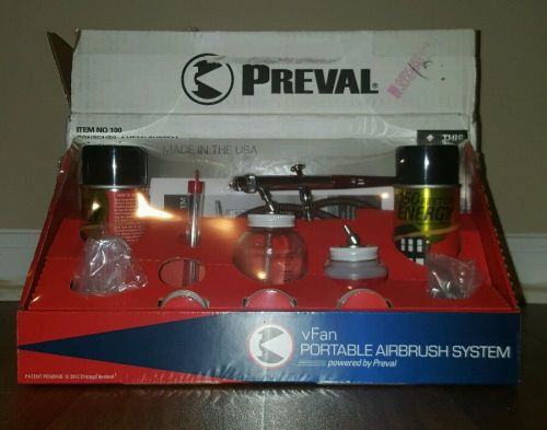 Preval sprayers 100 vfan portable airbrush system brand new.