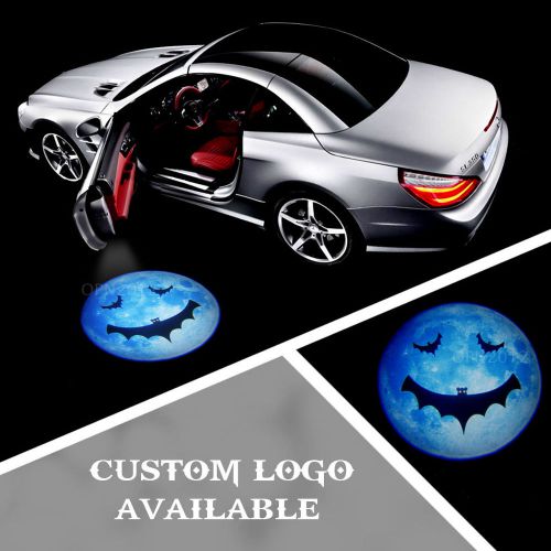2x 3d ghost shadow light car door blue moon batman logo laser projector cree led
