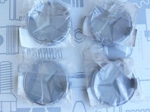 Genuine mercedes set of 4 center hub caps alloy wheels w201 w126 w124 r129 nos!