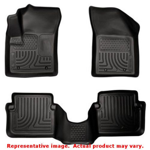 Husky liners 98091 black weatherbeater front &amp; 2nd seat fits:chrysler 2011 - 20