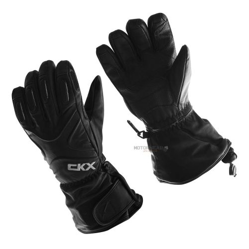 Snowmobile ckx technogrip leather gloves black large snow winter unisex