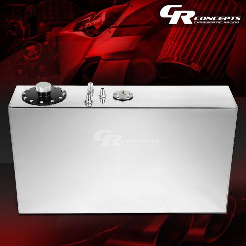 Find 17 GALLON TOPFEED POLISHED ALUMINUM SLIM GAS FUEL CELL TANK+LEVEL SENDER+FOAM in Rowland