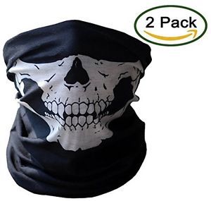 Motorcycle face masks 2 pieces xpassion skull mask half face for out riding