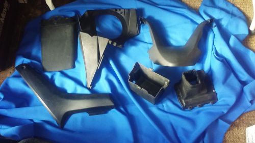 Lot/6 motorcycle parts,kawasaki?suzuki?handl.bar cover,batt.box,guards,mouldings