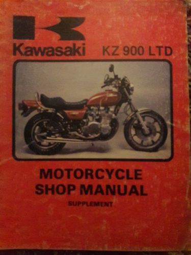 Kawasaki kz 900 ltd 1976 motorcycle shop manual