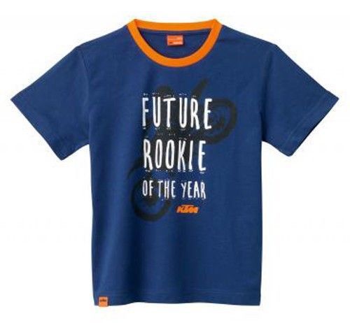 Ktm kids rookie tee t-shirt blue youth size 2xs-l sx sxs sxf xcf xcw 3pw169630x