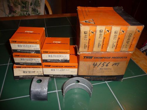 1956-1957 368 lincoln main and rod bearings trw new old stock
