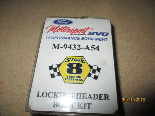 Stage 8 ford motorsport svo performance equipment locking header kit m-9432-a54