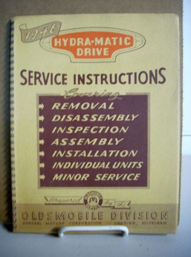 1946 olds oldsmobile hydra-matic drive transmission service instruct manual