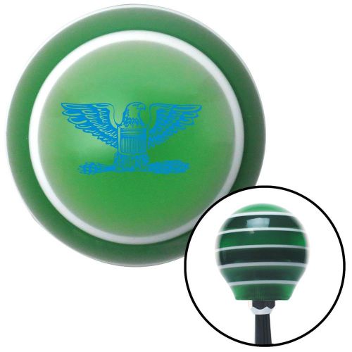 Blue colonel green stripe shift knob with m16 x 1.5 insert 911 racing 18 degree
