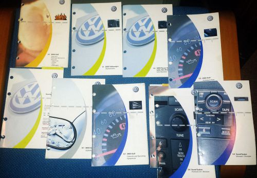 2003 golf / gti volkswagen owners manual / portfolio / books (complete set) oem